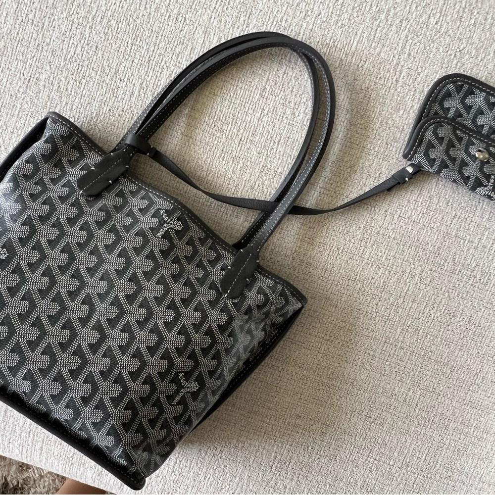GOYARD 
Goyardine Reversible Mini Anjou Grey 2024 - Picture 2 of 16